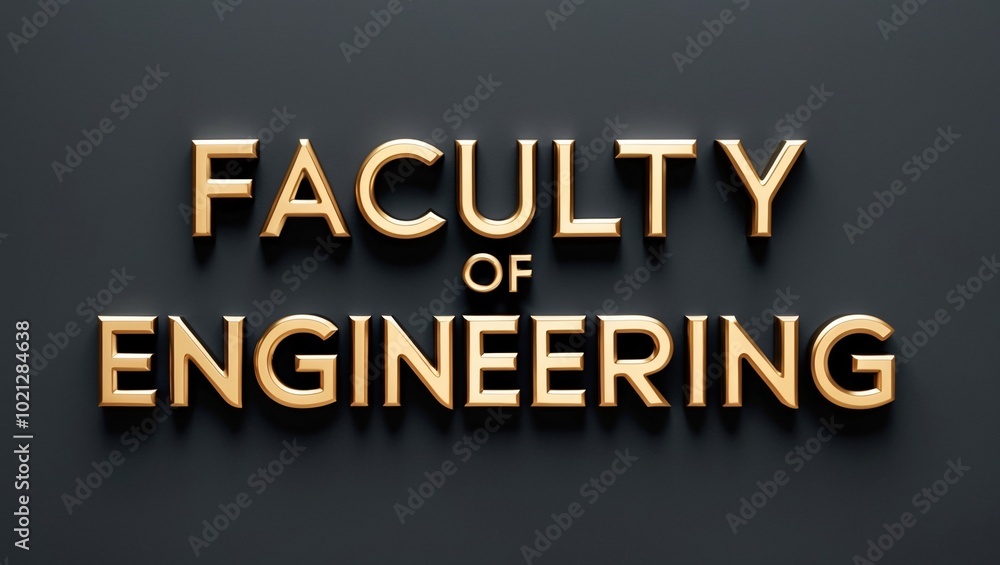 Faculty of Engineering Signage in Bold Design Faculty of Engineering Signage in Bold Design