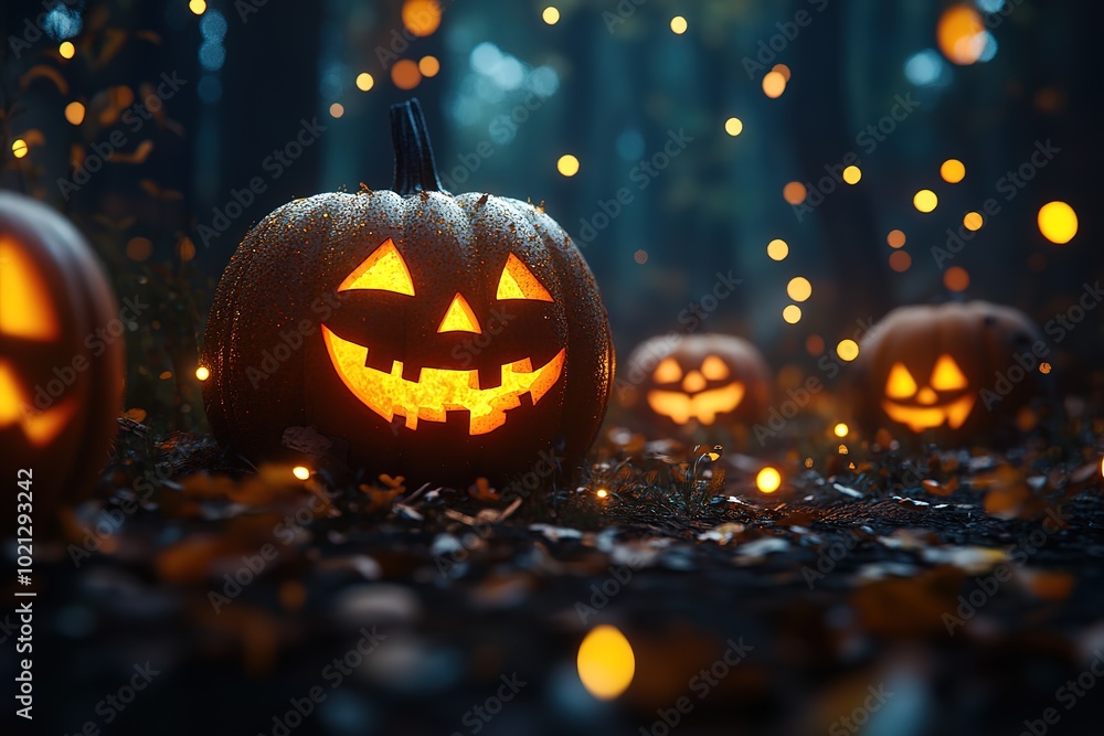 Halloween pumpkins with candles, spooky background, Halloween-themed, high-contrast, and warm lighting, photorealistic Halloween pumpkins with candles, spooky background, Halloween-themed, high-contrast, and warm lighting, photorealistic