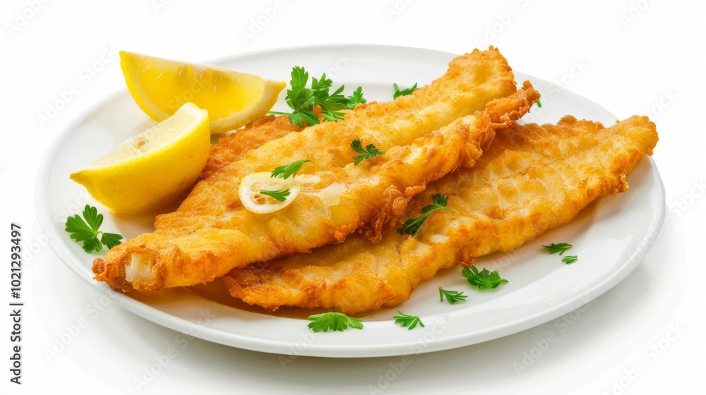 Crispy Fried Fish with Lemon and Parsley Crispy Fried Fish with Lemon and Parsley