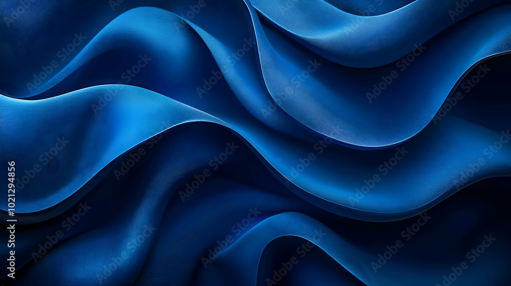 Abstract Blue Wave Background Illustration Abstract Blue Wave Background Illustration