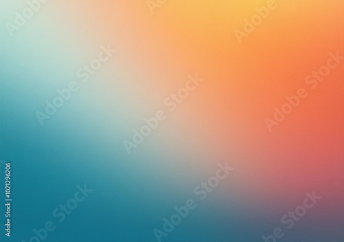 Vibrant grainy gradient background orange white blue teal blurred noise texture header poster banner landing page backdrop design