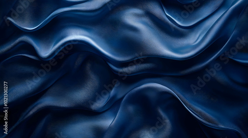 Abstract Blue Fabric Texture Background Illustration