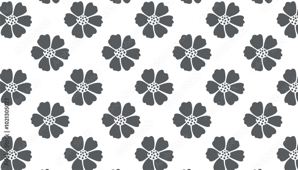 Abstract seamless flowers pattern, vector illustration hand drawn style, Doodle Botany background. Abstract seamless flowers pattern, vector illustration hand drawn style, Doodle Botany background.