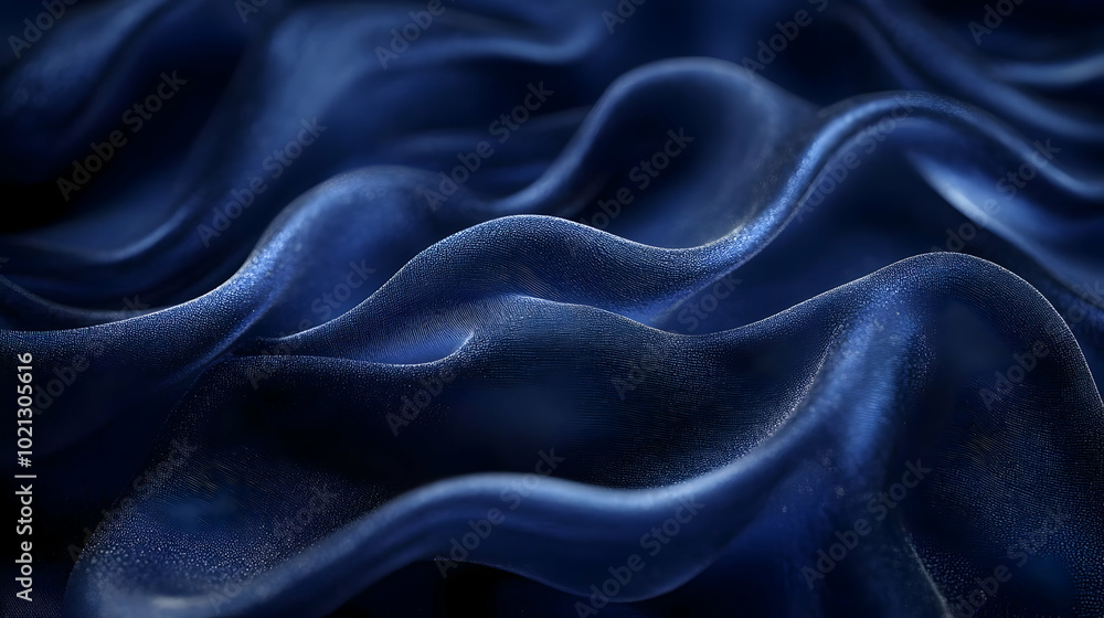 Abstract 3D Background - Blue Wavy Texture Abstract 3D Background - Blue Wavy Texture