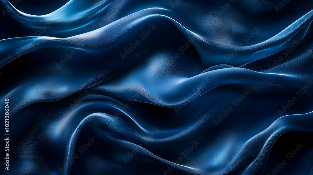 Abstract Blue Wavy Background Illustration Abstract Blue Wavy Background Illustration