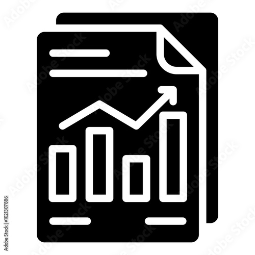 Bar Graph Icon For Design Element