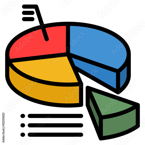 Pie Chart Icon For Design Element
