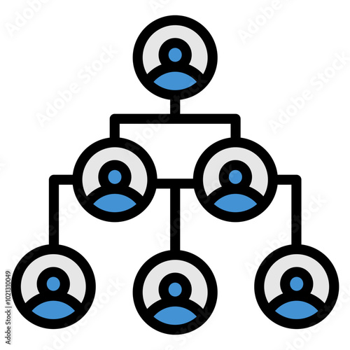 Hierarchy Diagram Icon For Design Element