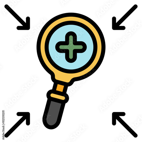 Zoom In Icon For Design Element