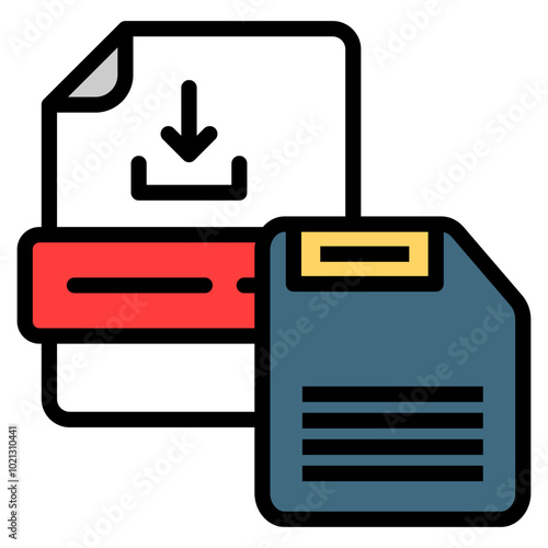 Save As Pdf Icon For Design Element