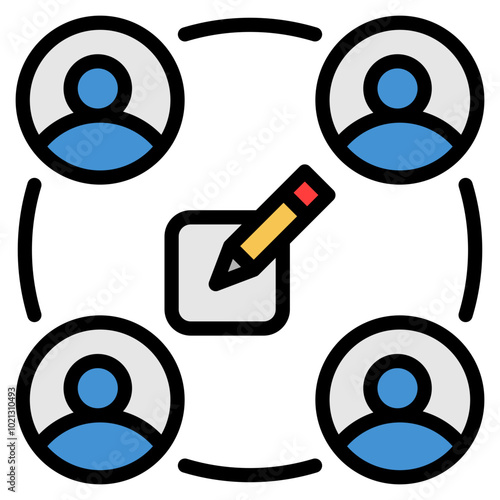 Collaboration Icon For Design Element