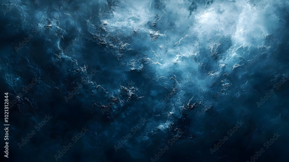 Abstract Background - Deep Blue and White Swirls Abstract Background - Deep Blue and White Swirls