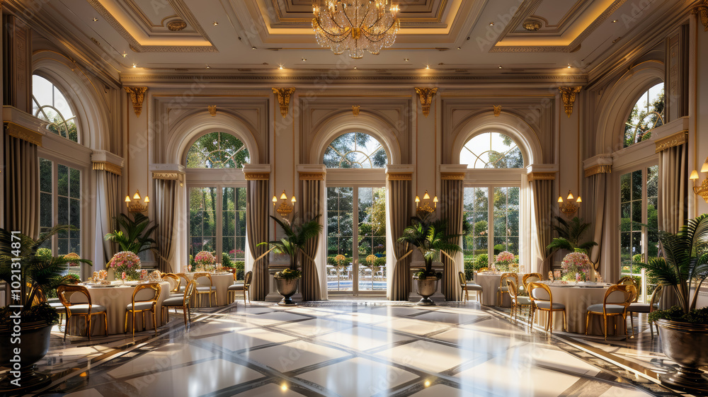 Fototapeta premium Exquisite Showpieces of a Grand Ballroom