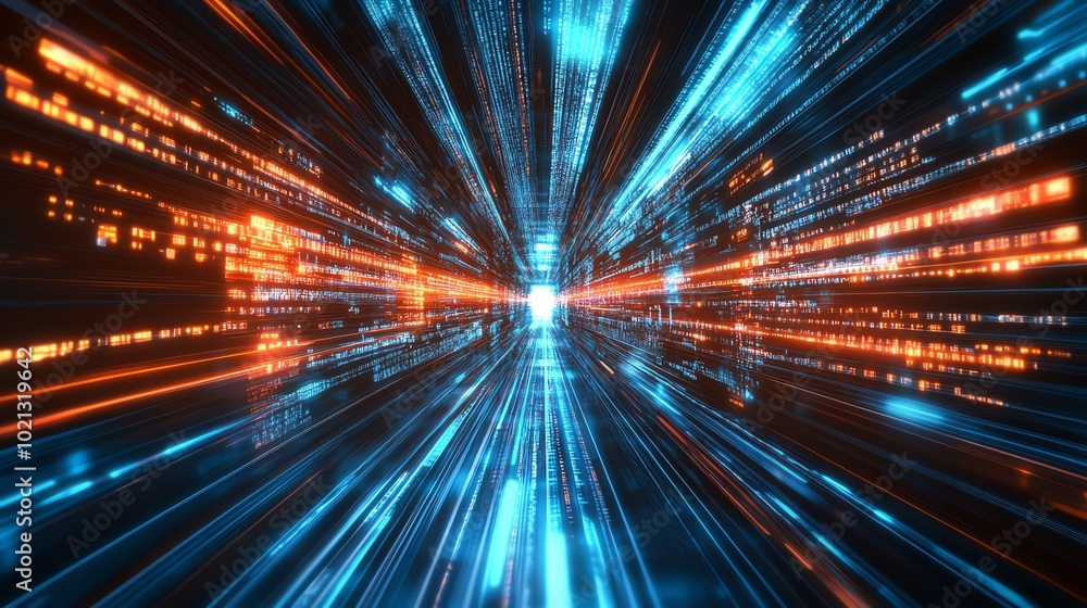 Futuristic digital speed light blur Futuristic digital speed light blur