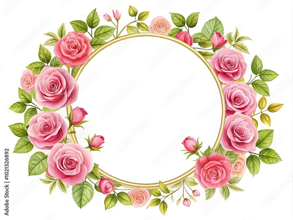 This exquisite delicate rose floral vector design offers a round frame ideal for elegant wedding invitations, enhancing the beauty of your special moments. This exquisite delicate rose floral vector design offers a round frame ideal for elegant wedding invitations, enhancing the beauty of your special moments.