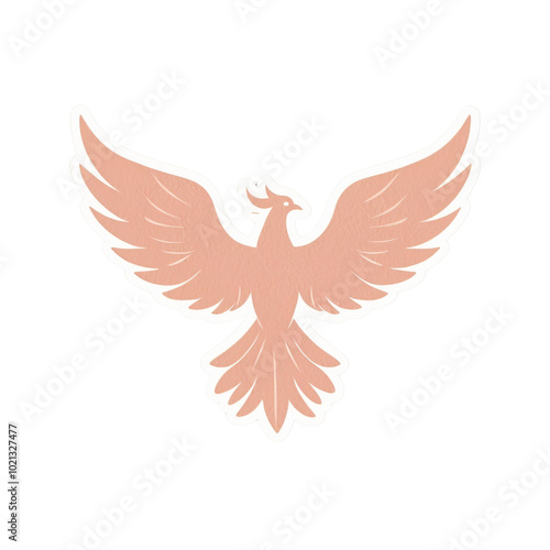 Wallpaper Mural Elegant Pink Phoenix Bird Design for Art and Decor Torontodigital.ca