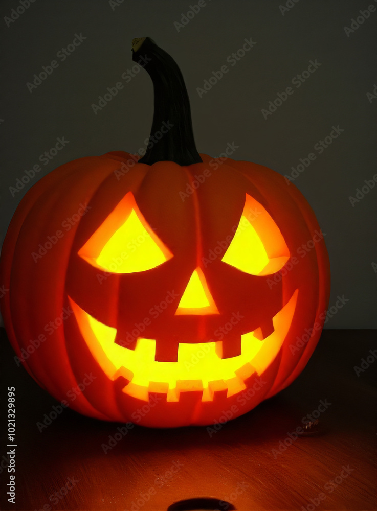A carved jack o' lantern is a traditional halloween decoration made from a hollowed out pumpkin._00002_ A carved jack o' lantern is a traditional halloween decoration made from a hollowed out pumpkin._00002_