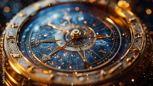 Wallpaper Mural Fantasy  Zodiac Compass.  Astronomy Tool Torontodigital.ca