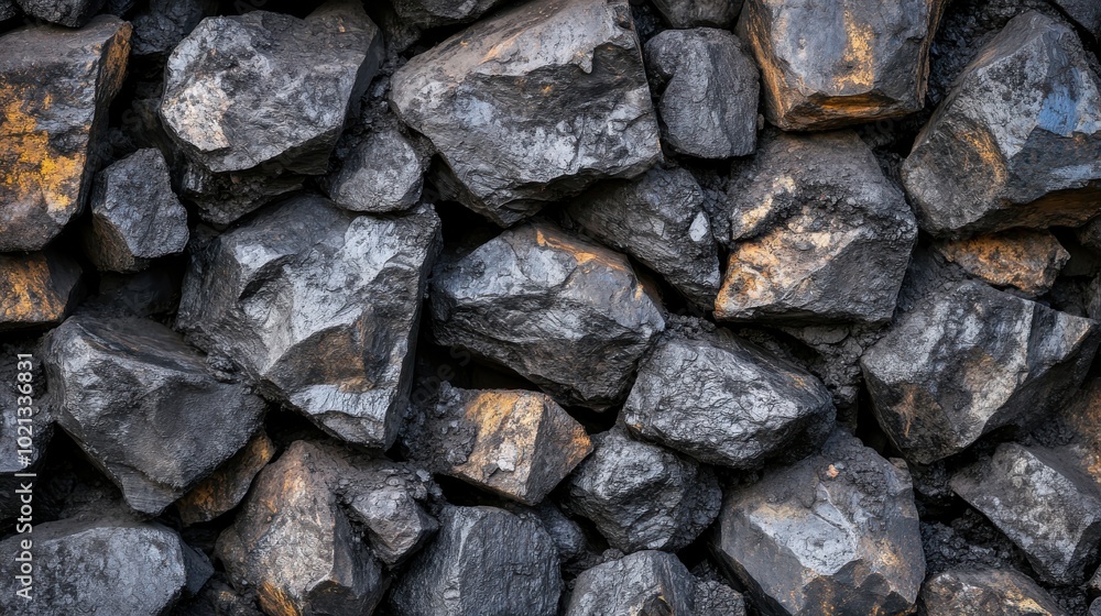 Coal mine wall background, gritty and dark, industrial setting Coal mine wall background, gritty and dark, industrial setting