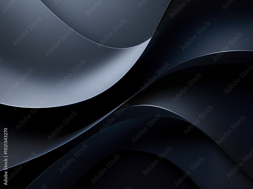 Futuristic Metallic Abstract Surface with Smooth Curves and Layers, Amazing Background Futuristic Metallic Abstract Surface with Smooth Curves and Layers, Amazing Background
