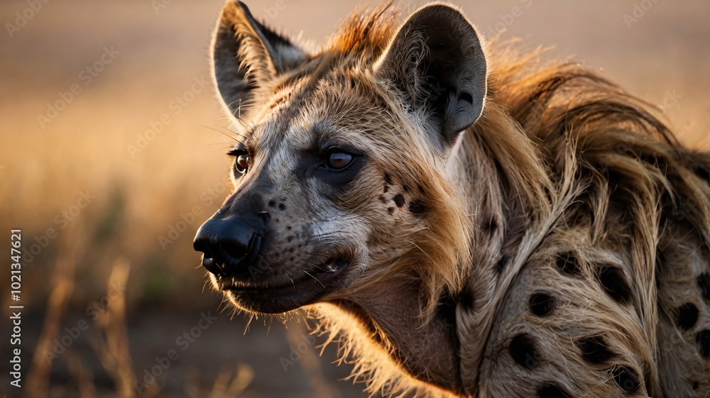 close-up photograph of a hyena close-up photograph of a hyena