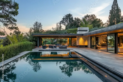 Modern House with Pool and Luxury Living Space, Contemporary Home Design, Stylish Architecture