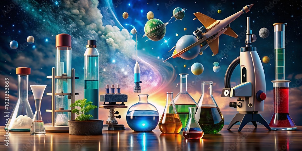 Diverse Science Imagery Showcasing Experiments, Equipment, and Innovations in Various Fields of Study Diverse Science Imagery Showcasing Experiments, Equipment, and Innovations in Various Fields of Study