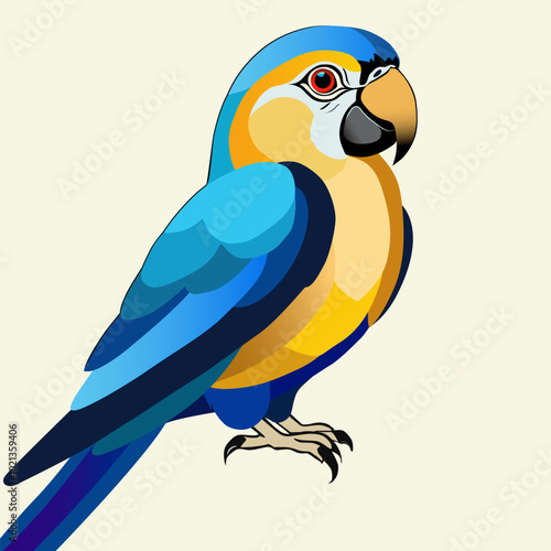 blue and yellow macaw ara