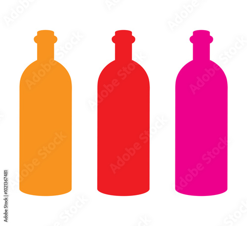 set of bottles