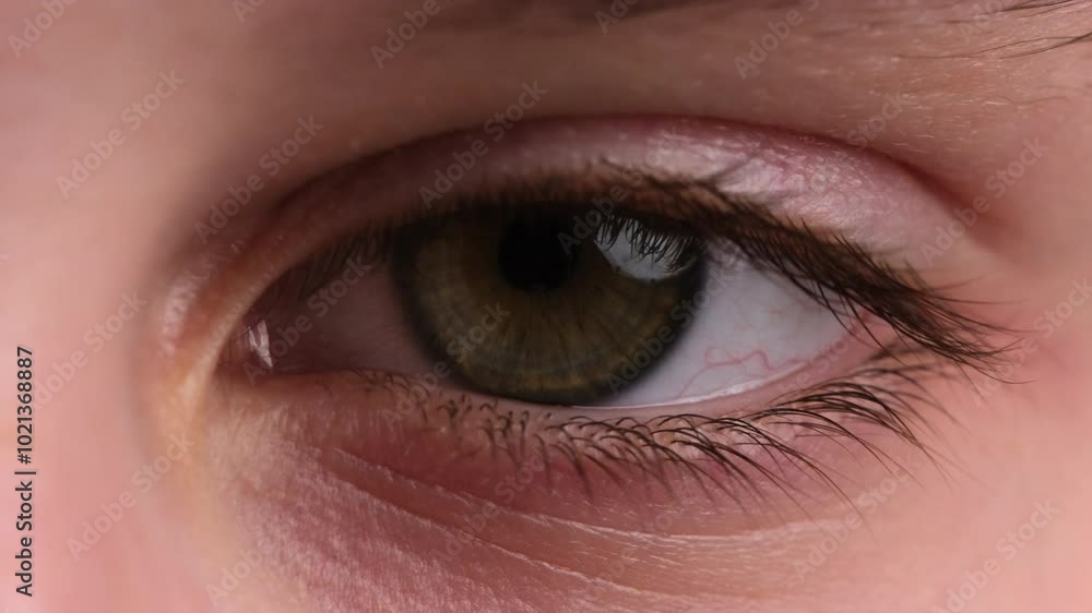 Close-Up Shot Of A Child Blinking Their Open Human Eye Close-Up Shot Of A Child Blinking Their Open Human Eye