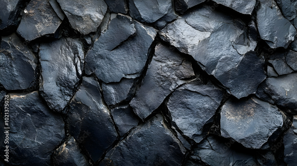 Dark Gray Stone Wall Texture - Close Up Dark Gray Stone Wall Texture - Close Up