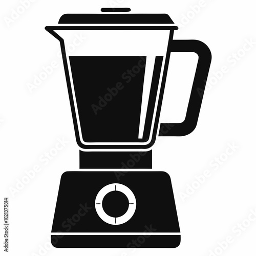 Juicer blender silhouette vector illustration