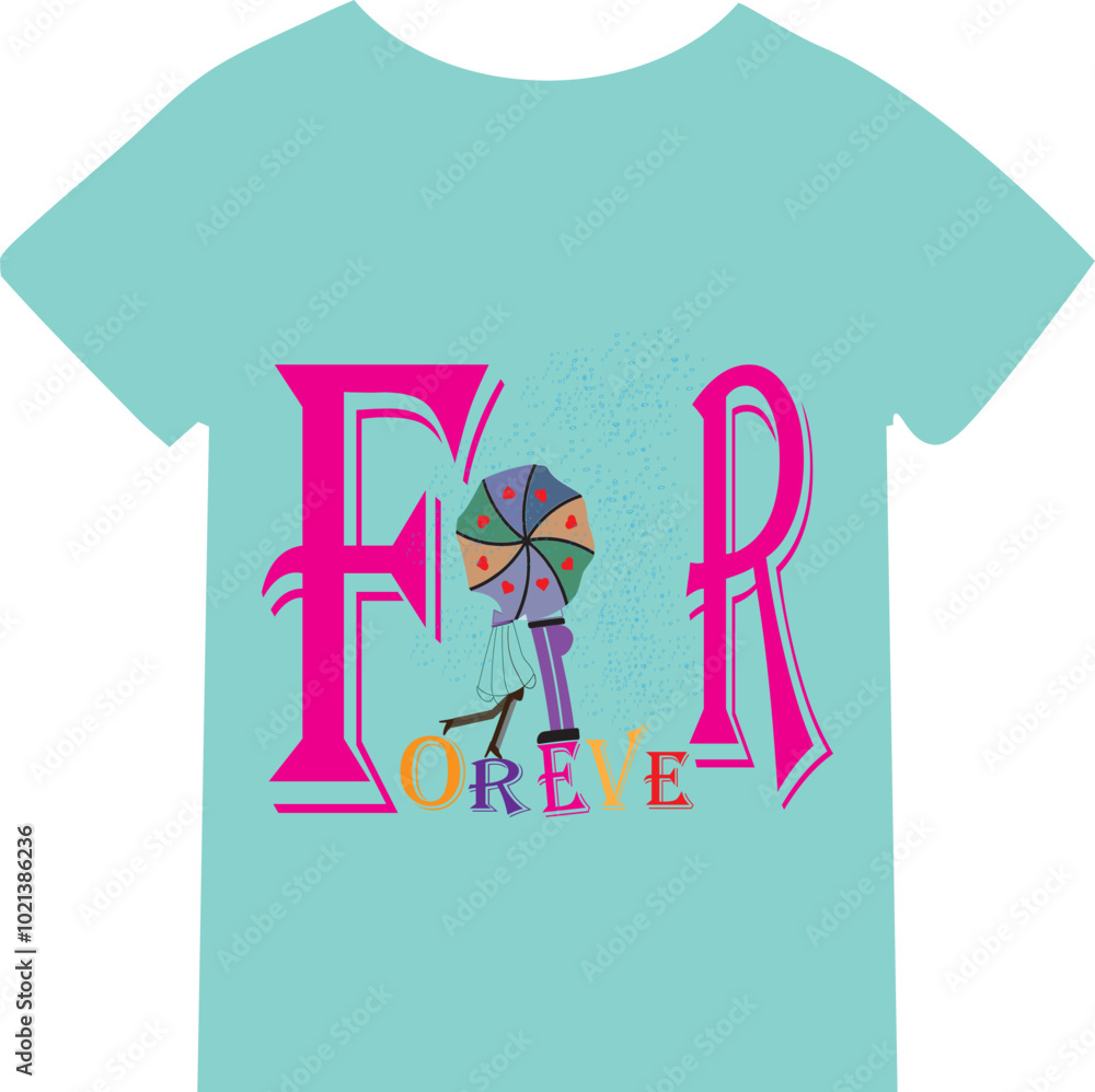 Fototapeta premium A t-shirt design for ever couple lover