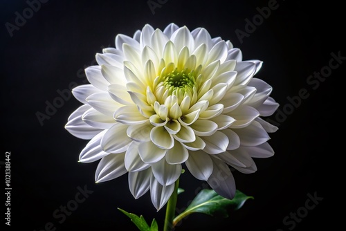 Elegant White Flower on Black Background - Stunning Floral Photography for Home Decor and Design Inspiration