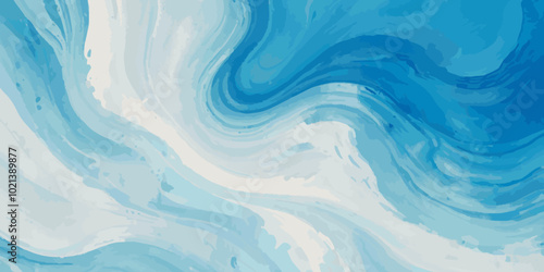 Art teal soft blue sea water ocean wavy and silver marble texture background. Water  ocean wave white and soft blue aqua, teal and marble texture.