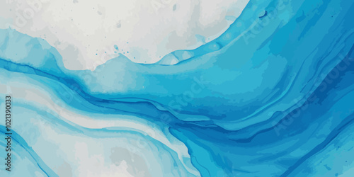 Art teal soft blue sea water ocean wavy and silver marble texture background. Water  ocean wave white and soft blue aqua, teal and marble texture.