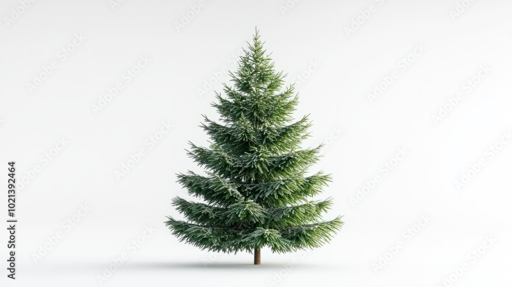 Fototapeta premium christmas tree isolated on white