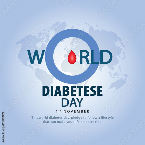 World Diabetes day. November 14,vector logo type icon. abstract Vector illustration