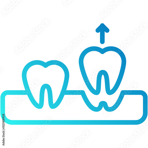 dental health vector icon for business uses 