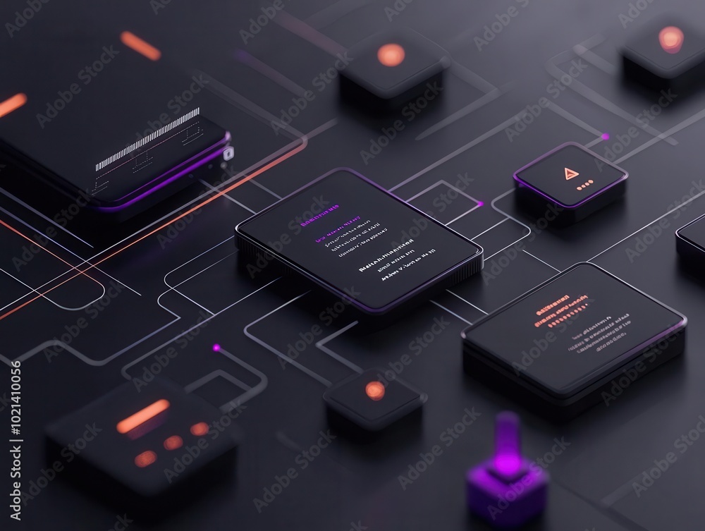 Schematic of a blockchain infrastructure with decentralized nodes and smart contracts, blockchain, decentralized technology Schematic of a blockchain infrastructure with decentralized nodes and smart contracts, blockchain, decentralized technology