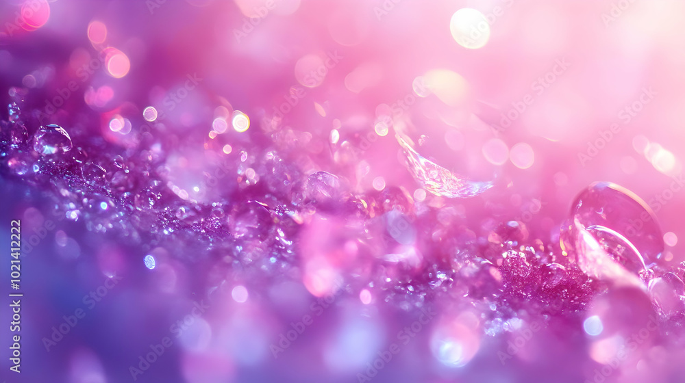 Purple and Pink Abstract Background with Water Drops Purple and Pink Abstract Background with Water Drops