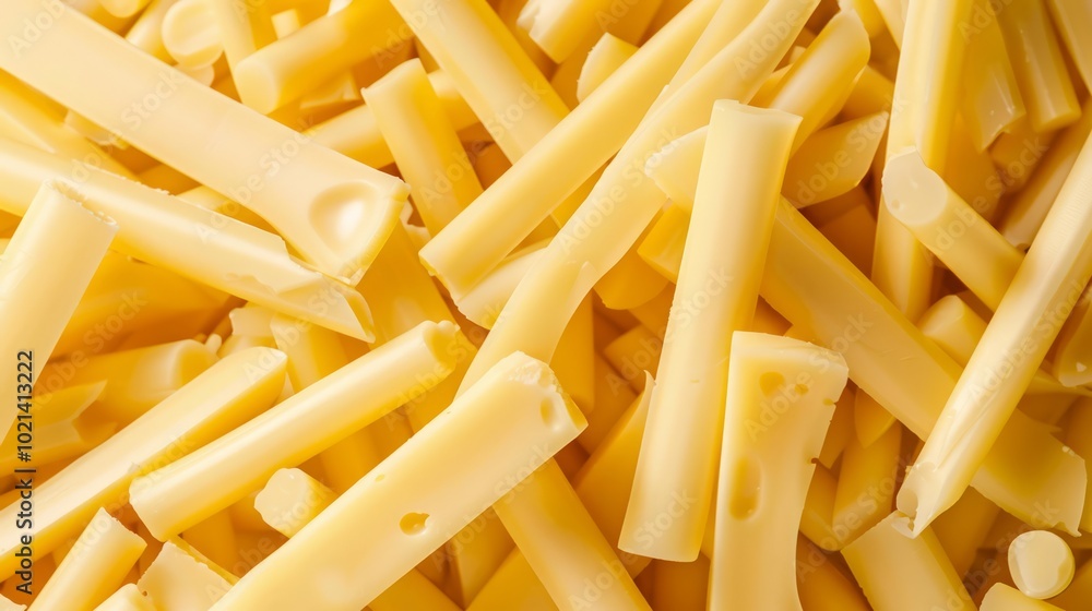Close up of cheese sticks background, top view. Photorealistic high resolution macro photography for advertising or food design Close up of cheese sticks background, top view. Photorealistic high resolution macro photography for advertising or food design