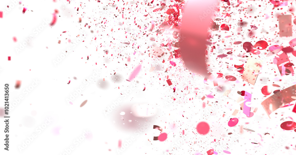 Pink and white confetti swirl Pink and white confetti swirl