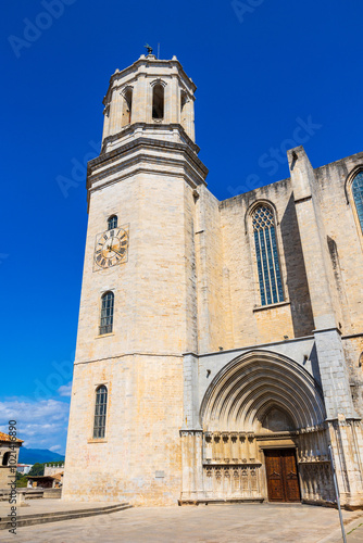 Clocher de style baroque de la Catedral de Santa Maria de Gérone