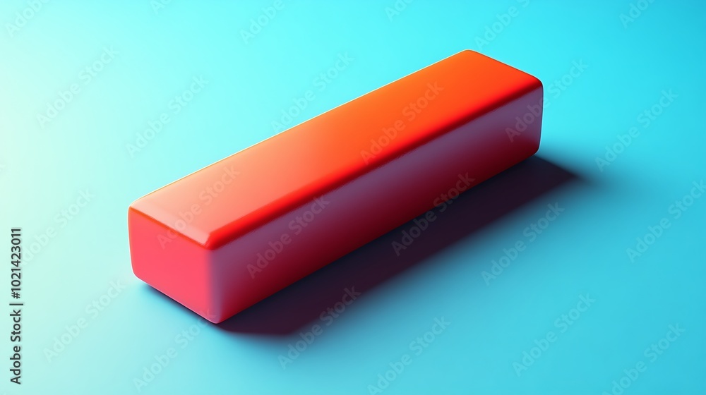 Energy bar positioned at a slight angle on a diagonal duotone background, top section pastel orange and bottom section light cyan, subtle shadow cast to the side, minimalist style, hd quality, Energy bar positioned at a slight angle on a diagonal duotone background, top section pastel orange and bottom section light cyan, subtle shadow cast to the side, minimalist style, hd quality,