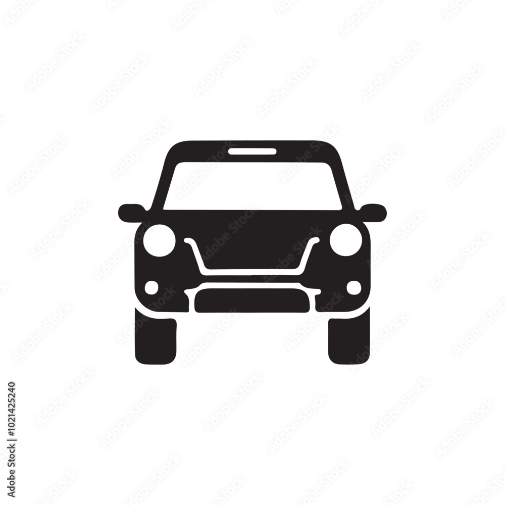 Car icon silhouette Vector illustration art Car icon silhouette Vector illustration art