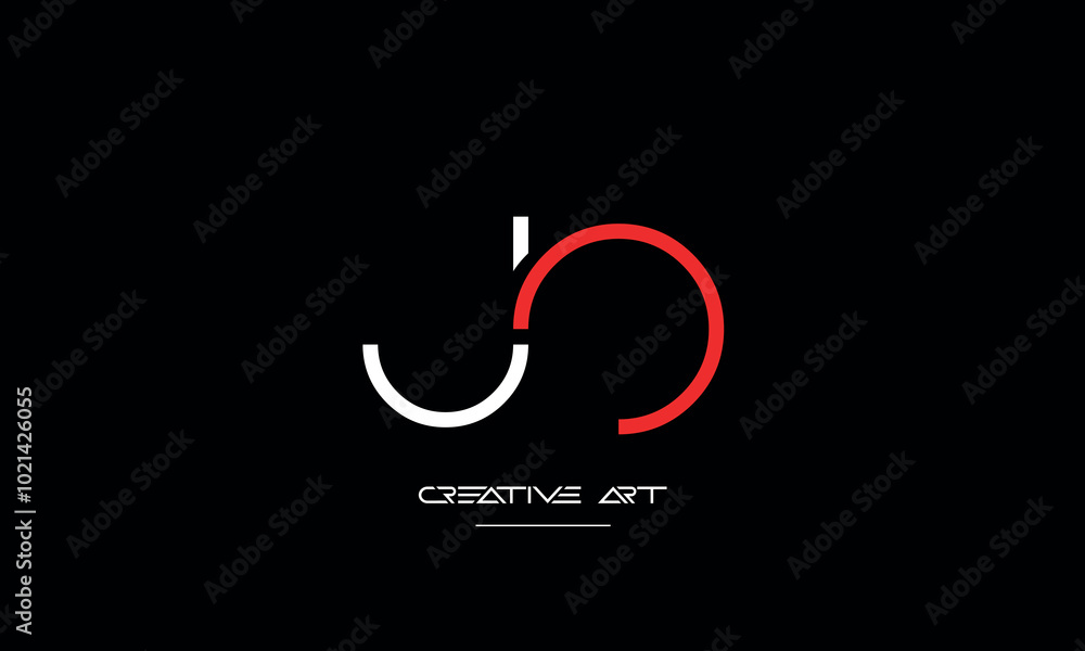 JO, OJ, J, O abstract letters logo monogram JO, OJ, J, O abstract letters logo monogram