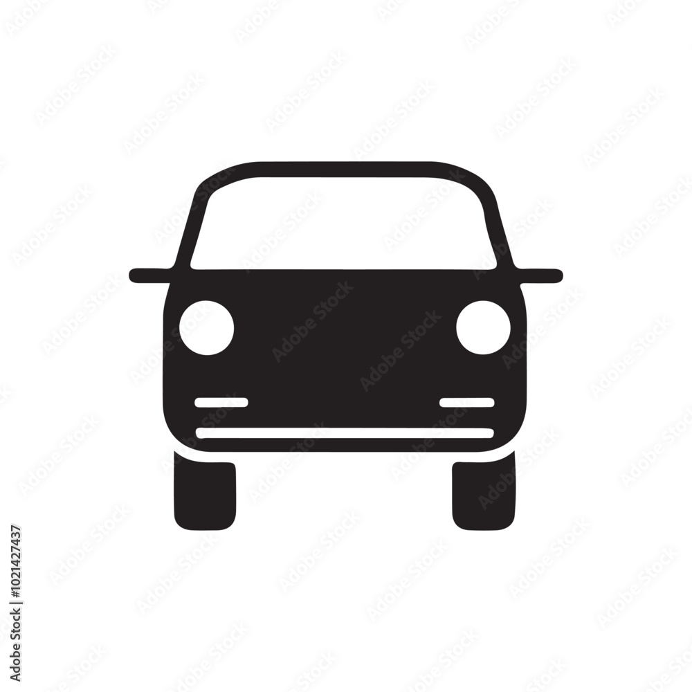 Car icon silhouette Vector illustration art Car icon silhouette Vector illustration art