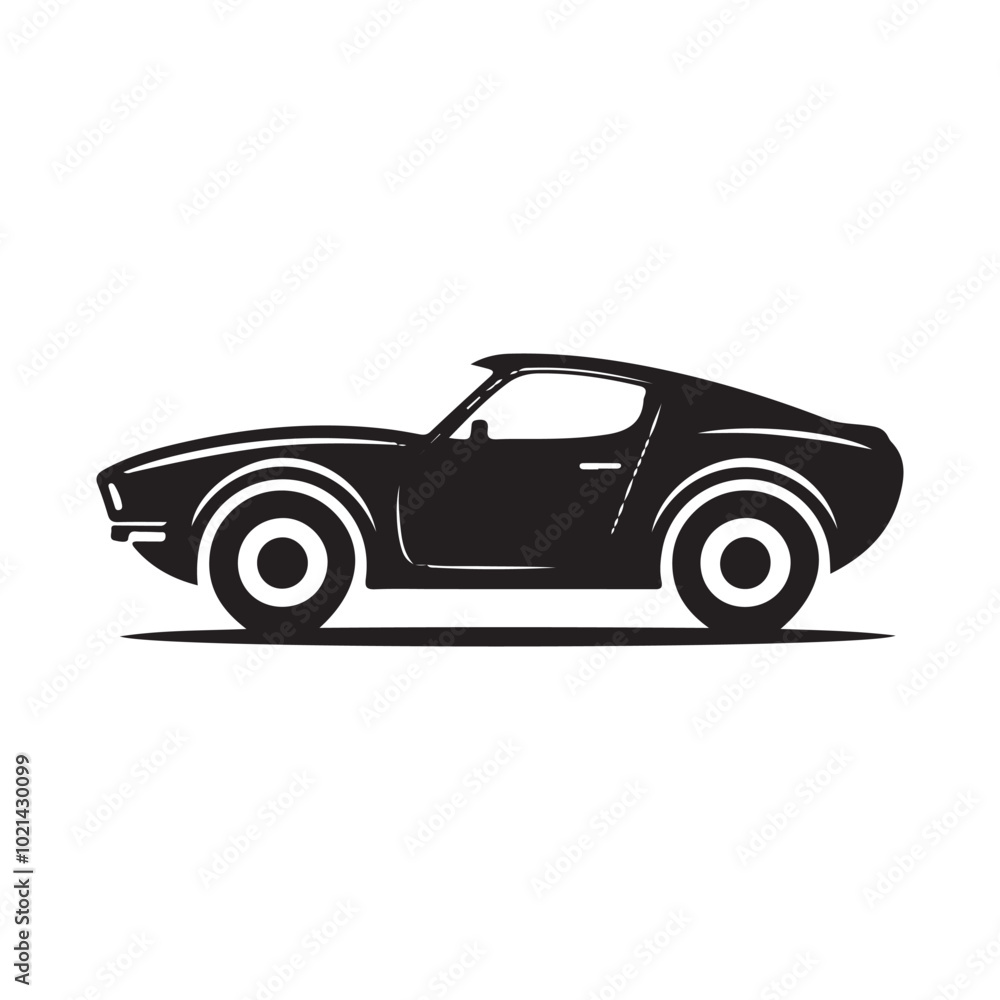 Car icon silhouette Vector illustration art Car icon silhouette Vector illustration art