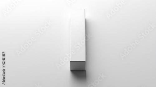 Wallpaper Mural Single energy bar perfectly aligned with a vertical line bisecting the image, solid white background, soft shadows for depth, minimalist composition, hd quality, sharp and crisp edges, Torontodigital.ca